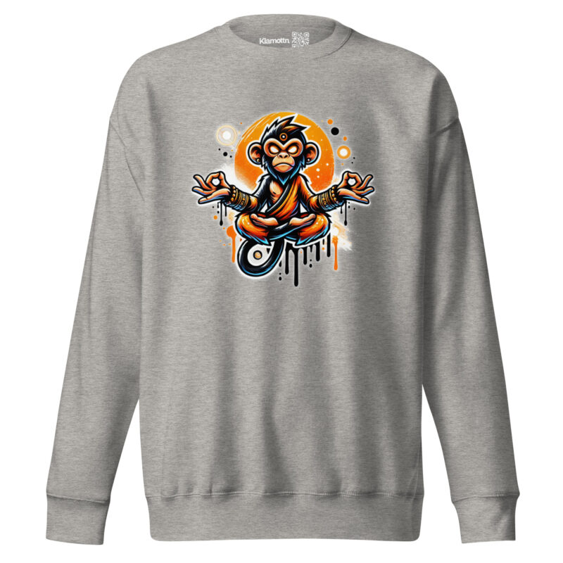 Meditierender Affe Unisex-Sweatshirt