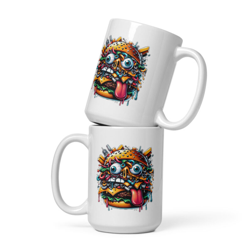 Verrückter Burger Tasse